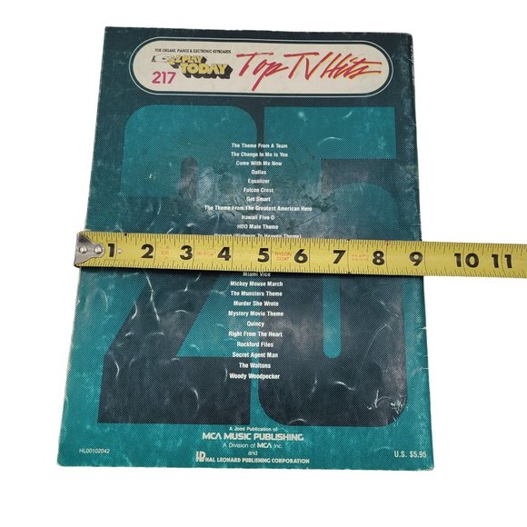 E-Z Play Today Top TV Hits #217 Organ, Piano and Electric Keyboard Sheet Music - Picture 6 of 6